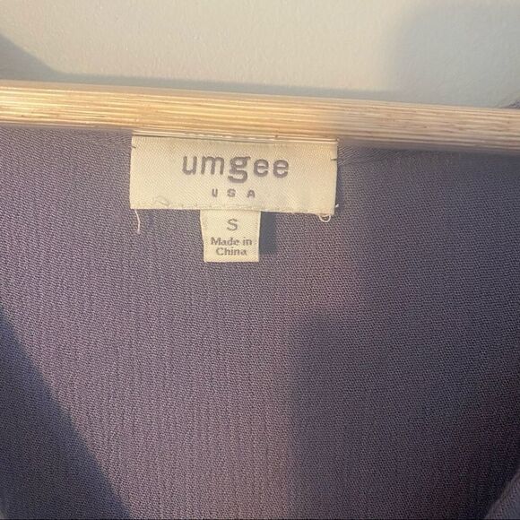 UMGEE slate blue lace hem romper - Picture 7 of 12